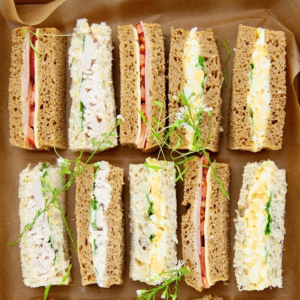 Sandwiches, Finger Foods, Fruit & Cake