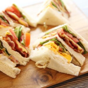 Sandwiches and Fruit